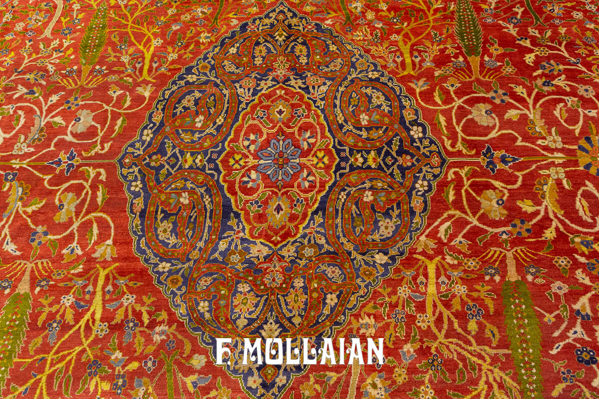 Mahal Ziegler Antique Rug Rust/Red Color n°:271323